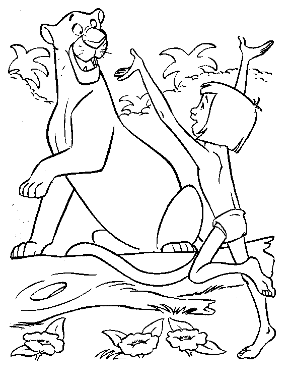 Coloriages et dessins de Le Livre de la jungle à colorier.