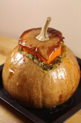 Recette citrouille farcie pour Halloween